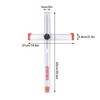 Woodworking Ruler Scribing Tool 2 In 1 Multifunctional Aluminum Alloy