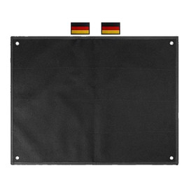 Plate Hanging Patches 64 x 46 cm Embroidery Patch Collection Board, Tactical Small Nylon Fabric Patch Display Board, Foldable, Combat with Metal Eyelets, 4-Hole, for Collecting Badges, Military Flag