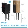[Pack of 2] 6"x6" Heavy Duty Post Base for Concrete