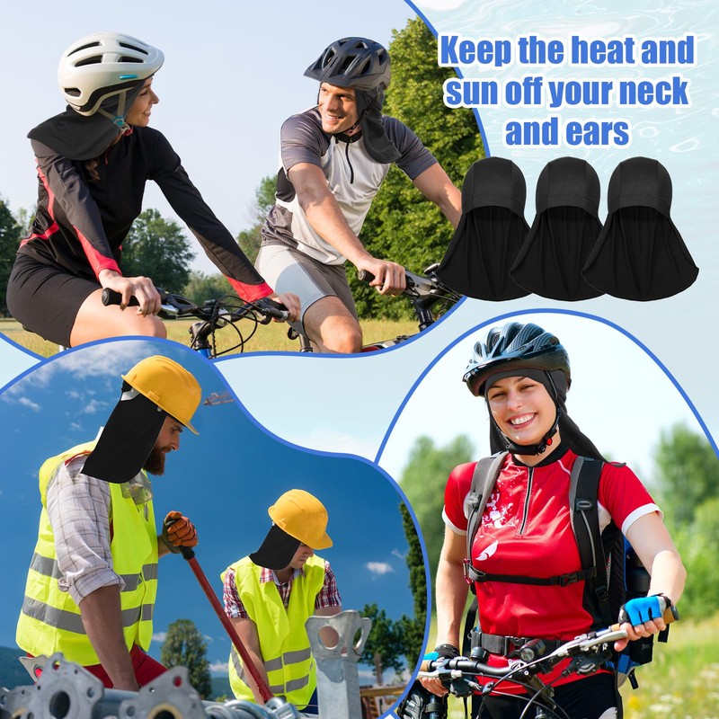 Syhood 9 Pcs Helmet Liner with Neck Mask UV Protection