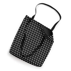 Polka Dot Pattern Black And White, Women Girls Polka Dots Tote Bag