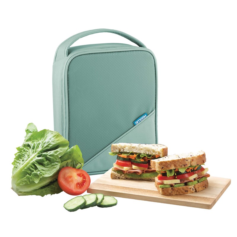 Smash 20897 Basic Insulated Lunch Bag, Fabric, Green