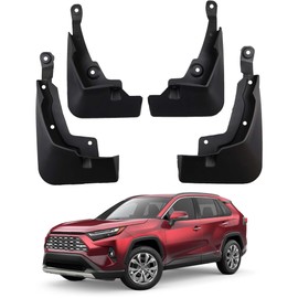 JLBMMLY Mud Flaps Compatible with 2025 Toyota RAV4 Accessories 2019-2024 Splash Guards All Weather Fender Guard Mudguards Sediment Protection No Need to Drill Holes