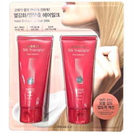 Silk Therapy Heat Protection Hair Care Milk Duo Set 120MLX2 Pack / 실크테라피 열보호 헤어케어 밀크 듀오세트 120MLX2입