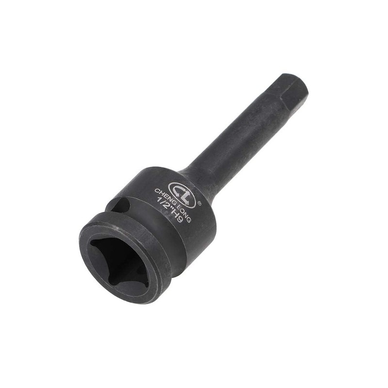 TA-VIGOR Impact Hex Bit Socket, 1/2" Drive x H9 (9mm)