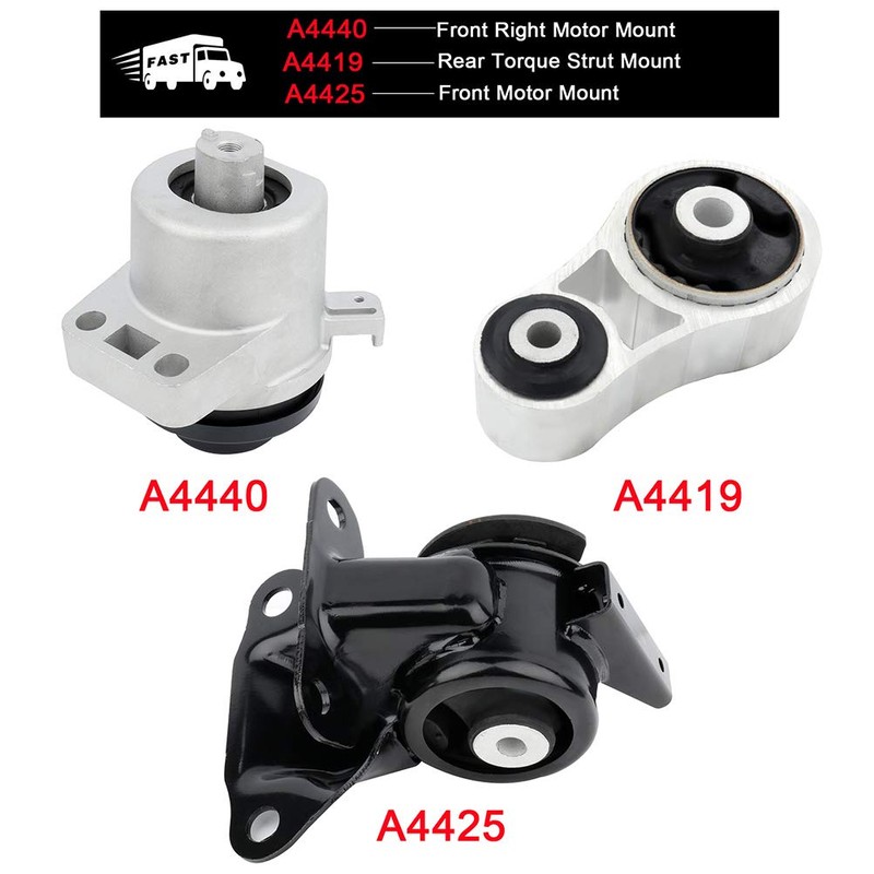 SCITOO Engine Motor Mount Transmission Mount and Torque Strut Mount