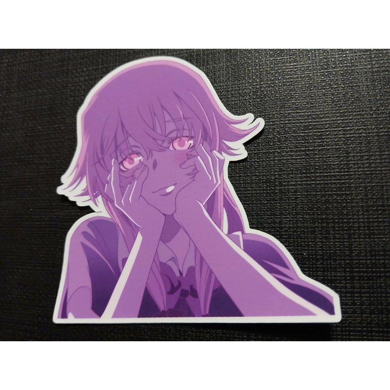 Yuno Gasai Future Diary Yandere Eyes Glossy Sticker Anime Waterproof!