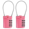 ZHEGE Suitcase Locks, TSA Approved Luggage Locks with Open Indicator,