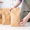 Restaurantware Bag Tek Kraft Paper Bakery/Coffee Tin Tie Bag -