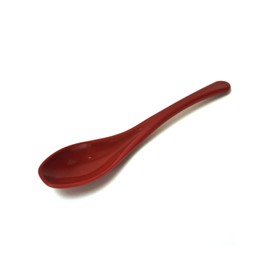 Aoba Spoon, Antibacterial, Vermilion, Red, Scoop to the End
