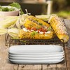 Cinf Ceramic Corn Cob Holders 8.8" Corn Dishes Set of
