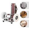 Mini Belt Sander,Table Top Electric Grinding Sanding Machine, 4000-9000/min Speed