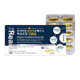 The Real Premium Altige Omega 3 Fish Oil 1350 180 Capsules x 1 / 더리얼 프리미엄 알티지 오메가3 피쉬오일 1350 180캡슐 x1개