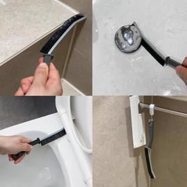 Hard Bristle Crevice Cleaning Brush, Crevice Cleaning Brush Tool Kits for Household Use, Wire Brush Set, Gap Cleaning Brushes for Kitchen, Bathroom, Shutter Door Tiles Window Groove Grill Rust Dirt