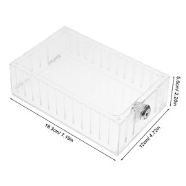SHINEOFI Thermostat Protective Cover Key Hider Indoor Fits Clear Lock Conditioners Mounted Thermostat Control Conditioning Covers Protector Cover Ac Wall Mount Abs Transparent