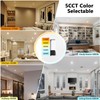 LVWIT LED Recessed Light 4Inch, 5CCT Can Lighting with White