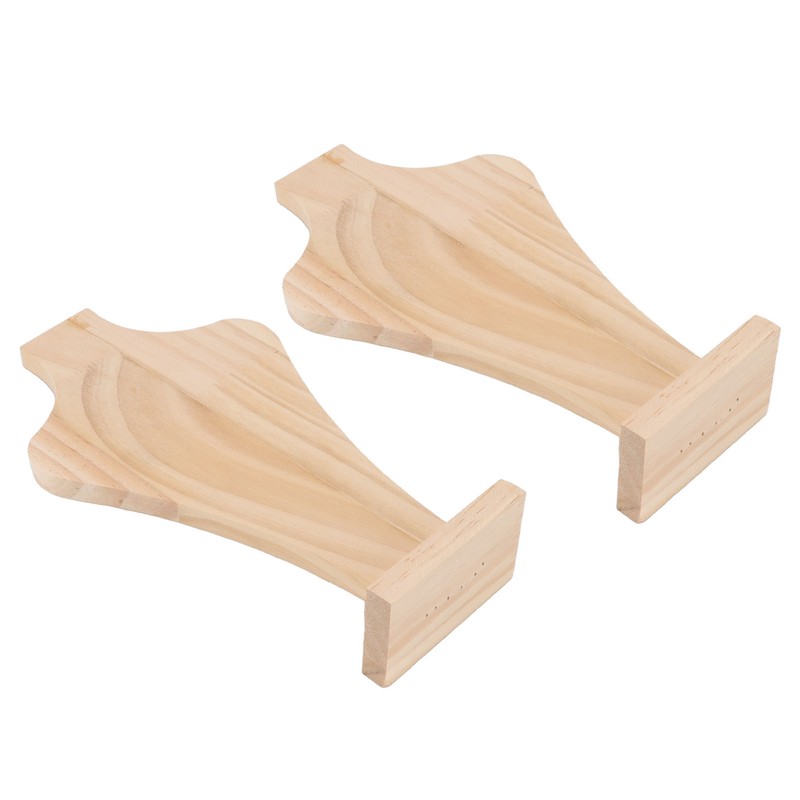 2pcs Wooden Necklace Display Stand Vase Shaped Light Weight Solid