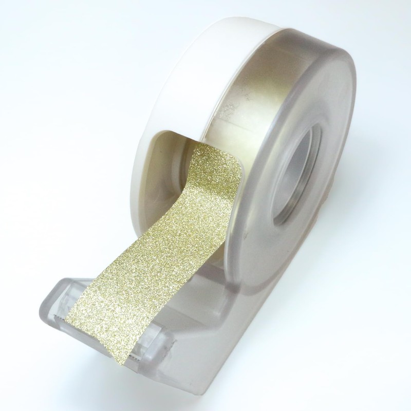 GT-030 Glitter Tape, Gold, Fine Glitter, Decoration, Wrapping, Seal, Present,