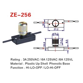 Aginkgo Rotary Switch Lamp Dimmer Switch Zing Ear ZE-256 for Table Lamp Led Dimmer Part Replacement Knob Led Desk Lamp Table Light Rotary Table Lamp Knob Dimming Accessories