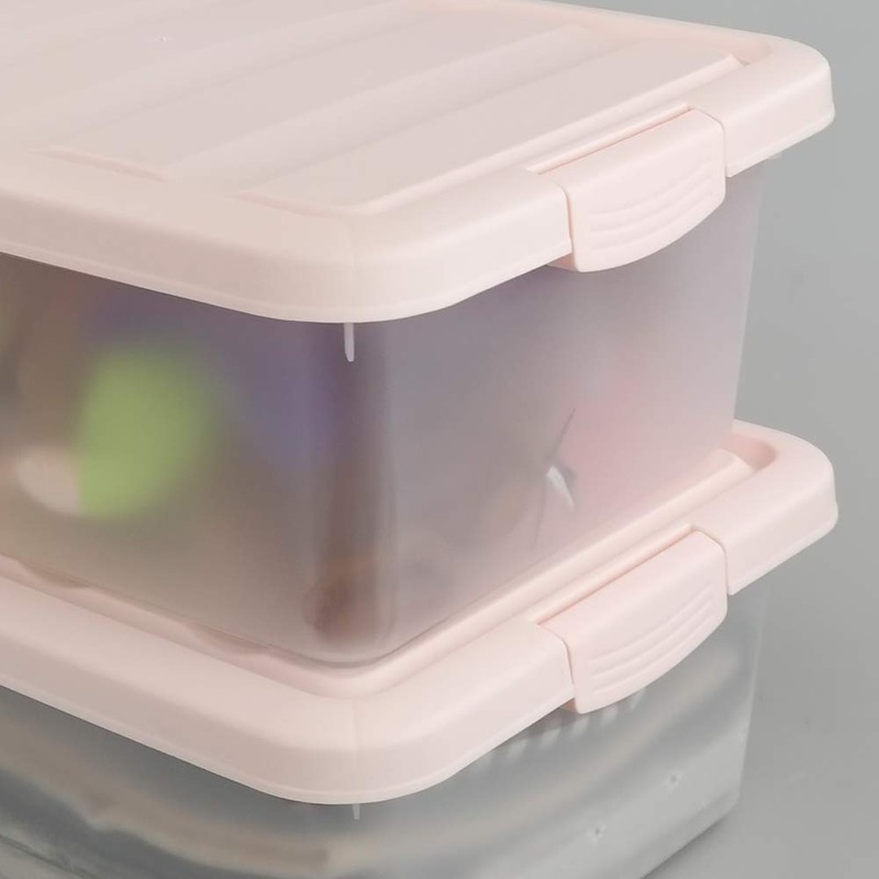 Ucake 14 Quart Plastic Storage Boxes Containers Bins with Lids,