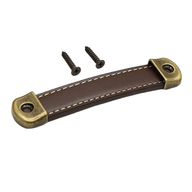 Dickly PU Leather Luggage Handle Handle Replace Cabinet Pulls, Brown