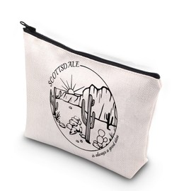TSOTMO Scottsdale Bachelorette Party Favors Scottsdale Is Always A Good Idea Scottsdale Girls Trip Matching Makeup Bag (Good idea Scottsdale)