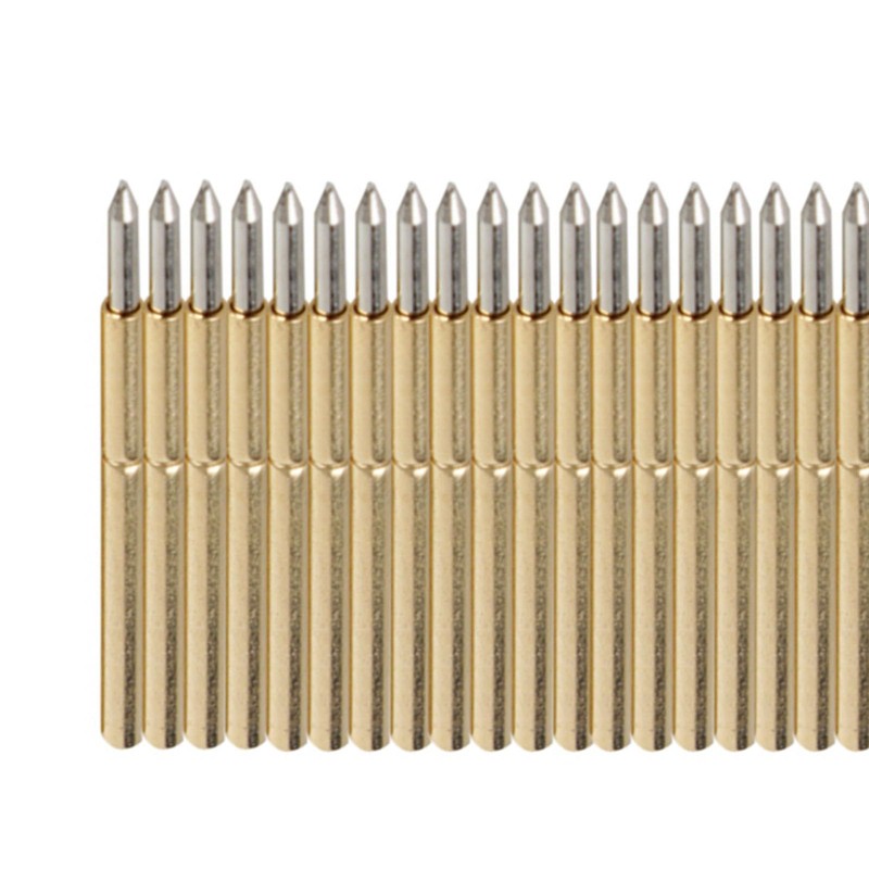 HilBeliFU 100Pcs Spring Test Probe Pin Set, P75-B1 Spring Probes,