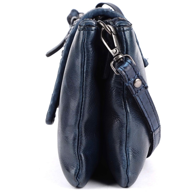Bolso bandolera de piel para mujer, bolso de mano con