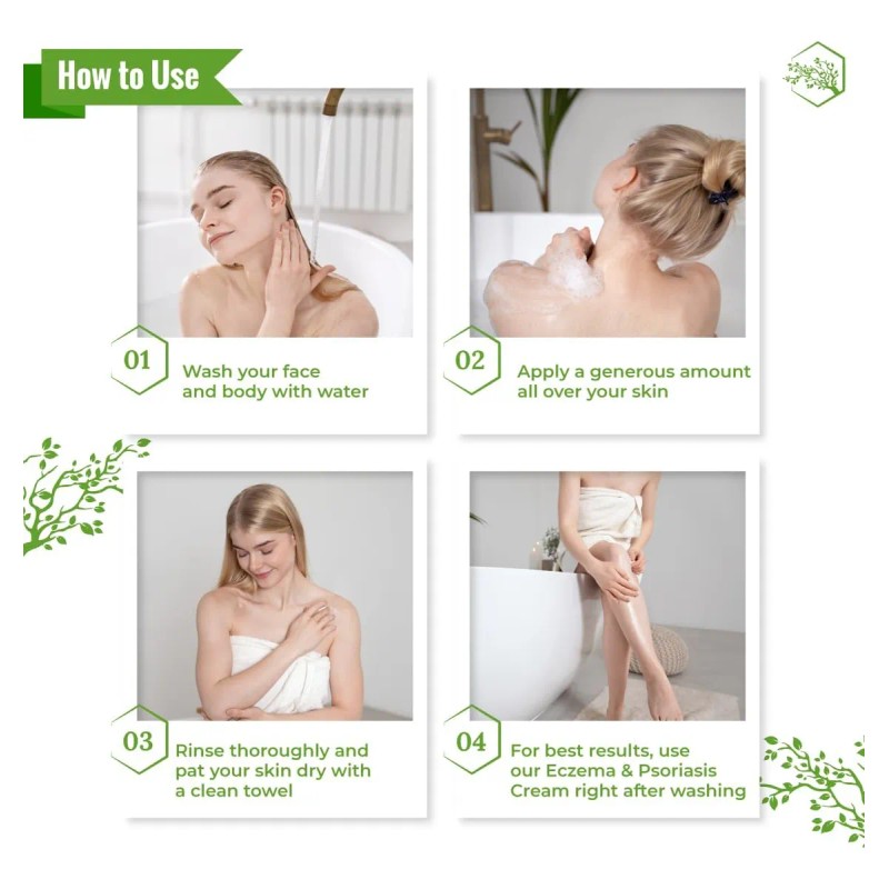 Jabón Corporal Hidratante Para Eccema Y Psoriasis