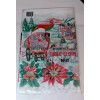 NOS Vtg "New From the Holyland" Plastic Christmas Table Cloth,