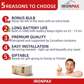 IRONPAX Battery Operated Wall Sconce Set of 2, Wireless Wall Sconces Set of Two, 10 Colors Wall Sconces Battery Operated, 5200mAh Dimmable Bulbs and Remote, with Bonus Bulb (24 inch - Brushed Nickel)