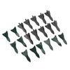 10Pcs Carbon Fiber Style Universal Car Rear Roof Shark Fins