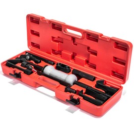 XtremepowerUS 13-Pieces Automotive Dent Remover Puller Body Set 10-Pound Sliding Hammer Repair Frame Auto Body Truck Repair with Carrying Case