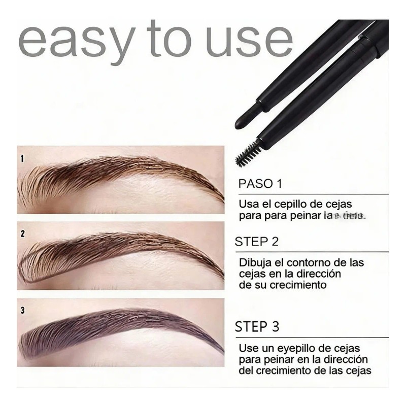 Delineador Negro 12pcs Impermeable Larga Duración Mate