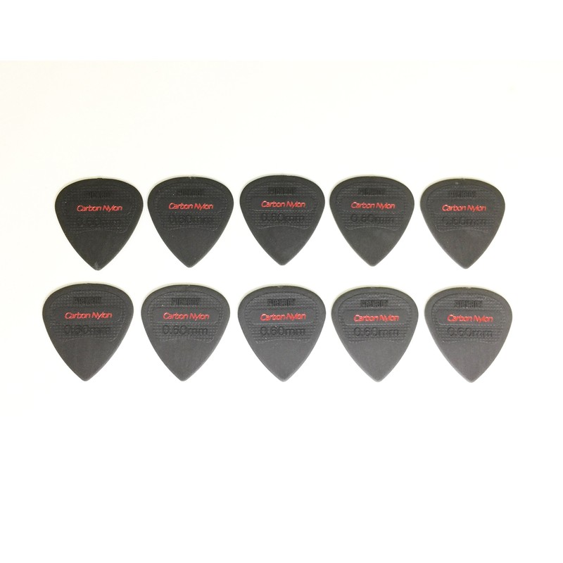 Pickboy Edge, Sharp Tip, Carbon/Nylon, 0.60mm, 10 picks