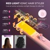 HarrFlow Airflow Curling Iron, Straightener & Flat Iron Combo, Red