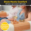 Bamboo Couch Cup Holder for Drink & Snack, Couch Arm