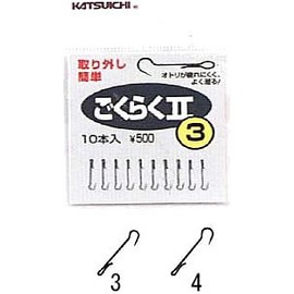 カツイチ(KATSUICHI) ごくらくII フック 3 釣り針