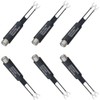 6pcs 75 Ohm to 300 Ohm Antenna Adapter Nickel-Plated UHF/VHF/FM