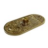 PRESS Oval Push Button Doorbell in Brass
