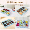 YUMUN Snackle Box Container,Clear Snack Box Organizer for Fruits, Candy,