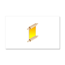 CafePress Rolling Pin Scroll Car Magnet 20 X 12 Car Magnet, 20"x 12" Magnetic Door Display