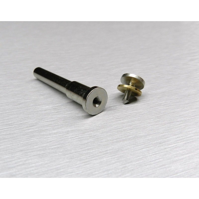 Mini Mandrel 1/4" Shank 1/8" Screw Reinforced Arbor Large Head