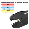 LEENUE Wire Crimping Tool, Ratchet Crimping Tool for Insulated Terminal