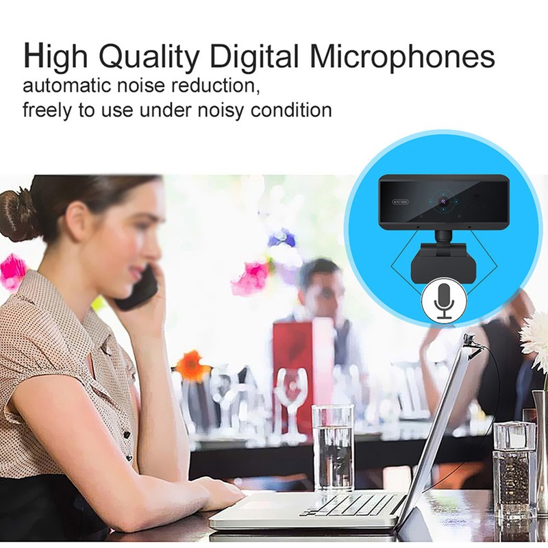 1080P Computer Camera Built‑In MIC HD for Video Conferencing Computer