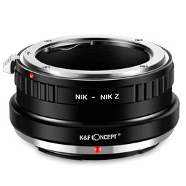 K&F Concept NIK-NIK Z Bayonet Adapter Lens Ring for Nikon F Lens to Nikon Z 7 and Nikon Z 6 Mirrorless Full Frame Camera