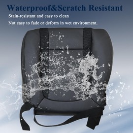 NLQR Front Driver Side Bottom Perforated Leather Seat Cover Compatible with Ford F150 Raptor SVT 2010 2011 2012 2013 2014