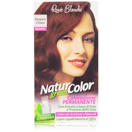 Haarfärbemittel colorazione permanente naturale natur color greenmogano chiaro mogano chiaro