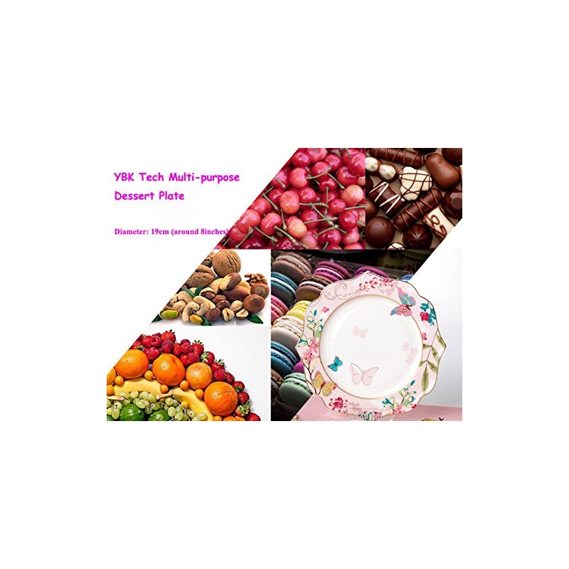 YBK Tech Bone China Dessert Plate/Salad Plate Ceramic Plate for