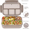JiaoZoum Bento Box Lunch Box, 4 Compartments Containers for Kids